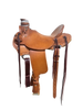 004-126 16 inch New McCall Western Wade Trail Saddle FQHB 93 Degree Bar