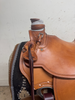 004-126 16 inch New McCall Western Wade Trail Saddle FQHB 93 Degree Bar