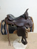 2-1389 16 inch Used Circle Y High Horse Arrow Creek Western Trail Saddle Extra Wide Tree