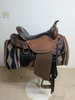 16.5 Inch Used Circle Y Iron Weed Western Trail Saddle X-Wide 1076-11334