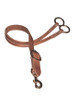 Berlin Leather Hermann Oak harness leather training fork with adjustable strap and solid brass hardware for western horse training