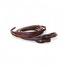 Berlin Hermann Oak harness leather quick change reins 3/4 inch by 8 foot with brass loop ends western horse tack reins