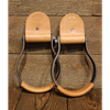 Chino Tack 1 inch Oxbow Western Stirrup with Leather Tread
