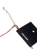 Austin Accent Diamond Shape Necklace Turquoise Stone Western Jewelry Rose Gold