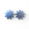 Dutton Bits 9 point western spur rowel replacement in steel with 1 1/4 inch diameter displayed on white background.
