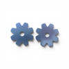 Dutton Bits 8 point western spur rowel replacement in steel with 1 inch diameter displayed on white background.