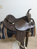 2-1408 16 inch Used Big Horn A00294 Western Draft Trail Saddle