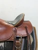 2-1433 16.5 inch Used McCall Mclite Western WoodPost All Around Saddle Wide Tree