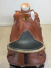 2-1433 16.5 inch Used McCall Mclite Western WoodPost All Around Saddle Wide Tree