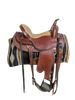 2-1438 16 inch Used Dakota Saddlery Western Haflinger Trail Saddle #214HL