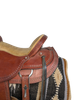 2-1438 16 inch Used Dakota Saddlery Western Haflinger Trail Saddle #214HL