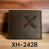 Twisted X B-Fold Wallet Brown, Small Design Bomber Leather Style Bifold