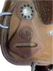 2-1452 15 inch Used Rocking T Western Team Roping Saddle