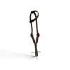 HR Saddlery Hot Oil Leather One Ear Headstall Floral Buckles