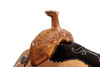 4435 New Circle Y Western PRCA 1/8 Tooled Team Roping Saddle Wide Tree