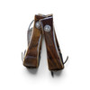 HR Saddlery Slanted Offset Wood Western Stirrups 2 inch Tread
