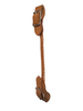 HR Saddles and Tack leather curb strap split and sewn adjustable western horse bridle accessory with durable hardware