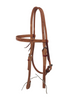 HR Saddlery Natural Browband Headstall – Premium Swirl Tooled Leather 5011-SW-01