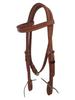 HR Saddlery Basket Stamped Pony Headstall Western Leather Youth Browband 5009-BSK-01