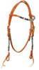 Showman Navajo Beaded Browband Headstall Western Horse Tack Leather 74065 Showman Navajo Beaded Browband Headstall Western Horse Tack Leather 74065