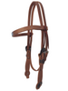 Berlin Custom Leather Browband Headstall with Flower Buckles Western Horse Tack H353