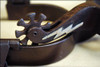 American Heritage Equine Antique Brown Engraved Diamond Pattern Spurs