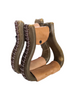 HR Saddlery Youth Rawhide Covered Stirrups