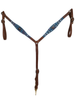 San Saba Equine Supply Turquoise Paisley Breast Collar | Western Horse Tack