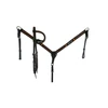Showman Leather One Ear Headstall Tack Set Arrow Inlay – Wither Strap & Spur Straps L-204