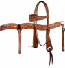 Showman Leather Browband Headstall and Breast Collar Set Western Horse Tack 609