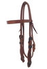 Berlin Custom Leather Cowboy Headstall with Browband Western Horse Tack H351
