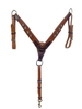 HR Saddlery Breast Collar Swirl Tooling w/ Crystal Conchos 6016-SW-CO-01