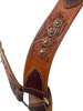 HR Saddlery Western Breast Collar 3 1/2" Swirl Tooling w/ Praying Cowboy Conchos 6041-SW-CO-01-PH