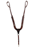HR Saddlery Leather Pulling Collar with Crystal Teal Conchos 6059-RD-04