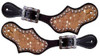 Showman Cowhide Glitter Ladies Spur Straps