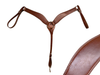 Genuine Billy Cook Plain Leather Breast Collar with Nickel Hardware