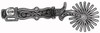 Jeremiah Watt Old Time Hand Engraved Western Cowboy Spurs Pair