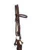 HR Saddlery Headstall w/ Mecate Reins & Copper Snaffle Bit – No Tooling – 501104