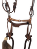 HR Saddlery Headstall w/ Mecate Reins & Copper Snaffle Bit – No Tooling – 501104