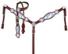 Showman Pony Unicorn Print Headstall & Breast Collar Western Horse Tack Set 14234