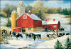 Leanin' Tree Christmas Down on The Farm Card Pack of 20 Leanin' Tree Christmas Down on The Farm Card Pack of 20