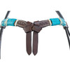 Circle Y Turquoise Roundup Futurity Browband Headstall Premium Leather Western Bridle 1025-09-SC Circle Y Turquoise Roundup Futurity Browband Headstall Premium Leather Western Bridle 1025-09-SC