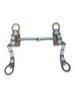 Metalab Tombstone Snaffle Gamblers Bit with Blue Inlay UW61003700AN518