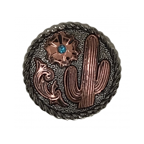 Concho Argenté Large 1 1/2" Avec Cristaux – Pour Harnachement Cheval – Neuf