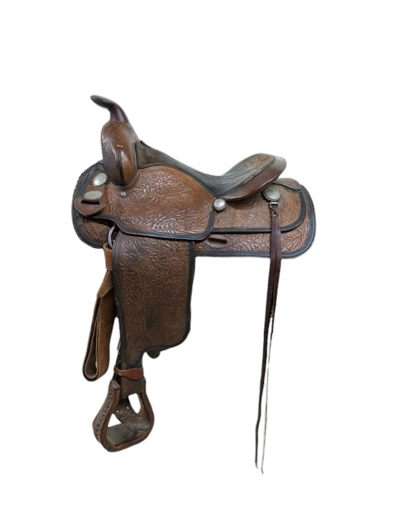 14 Inch Used Crates Western Trail Saddle 943-9569 Comfortable