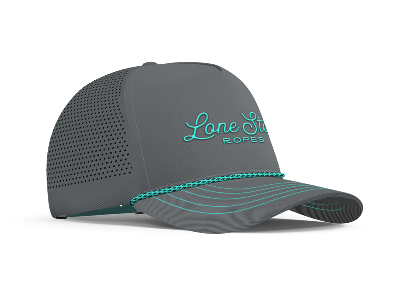 Lone Star Ropes Pro Snapback Cap – Slate Gray Mesh Hat | 740-026