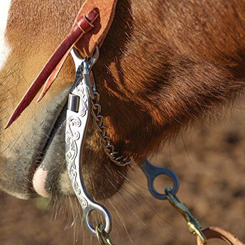 Classic Equine Interpreter Shank Roping Bit Copper Roller Dogbone
