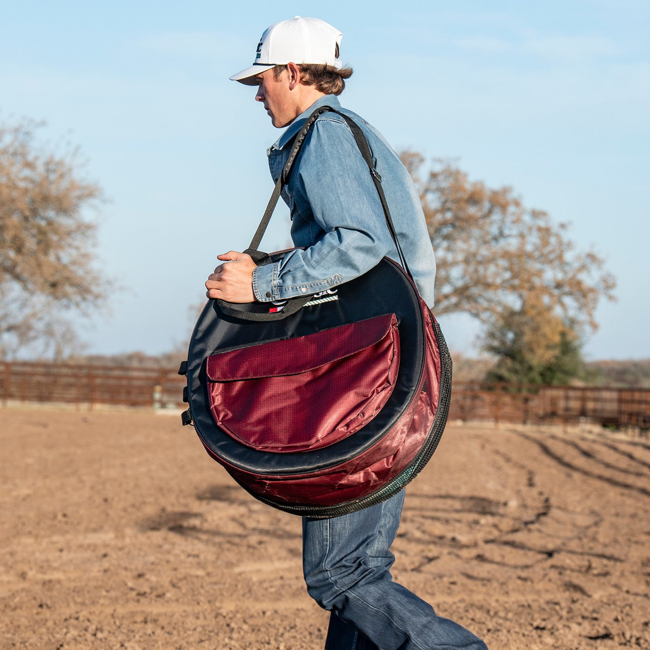 Ruby Ropes Classic Ropes Deluxe Rope Bag Black & Ruby | Saddle Up CO