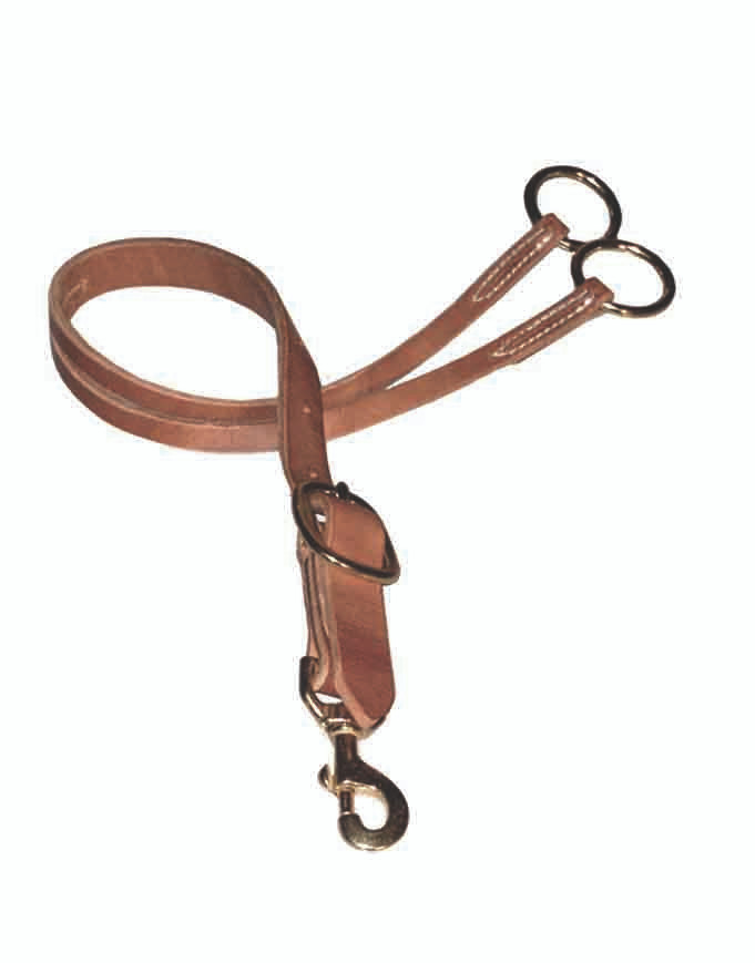 (タケ)￼新古品 リラックスフィット HORSE LEATHER Berlin Leather Training Fork | Hermann Oak Harness | Solid Brass