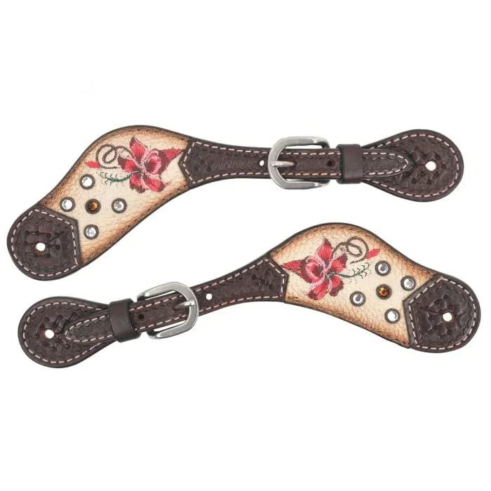 Premium Harness Leather Spur Straps by Circle Y